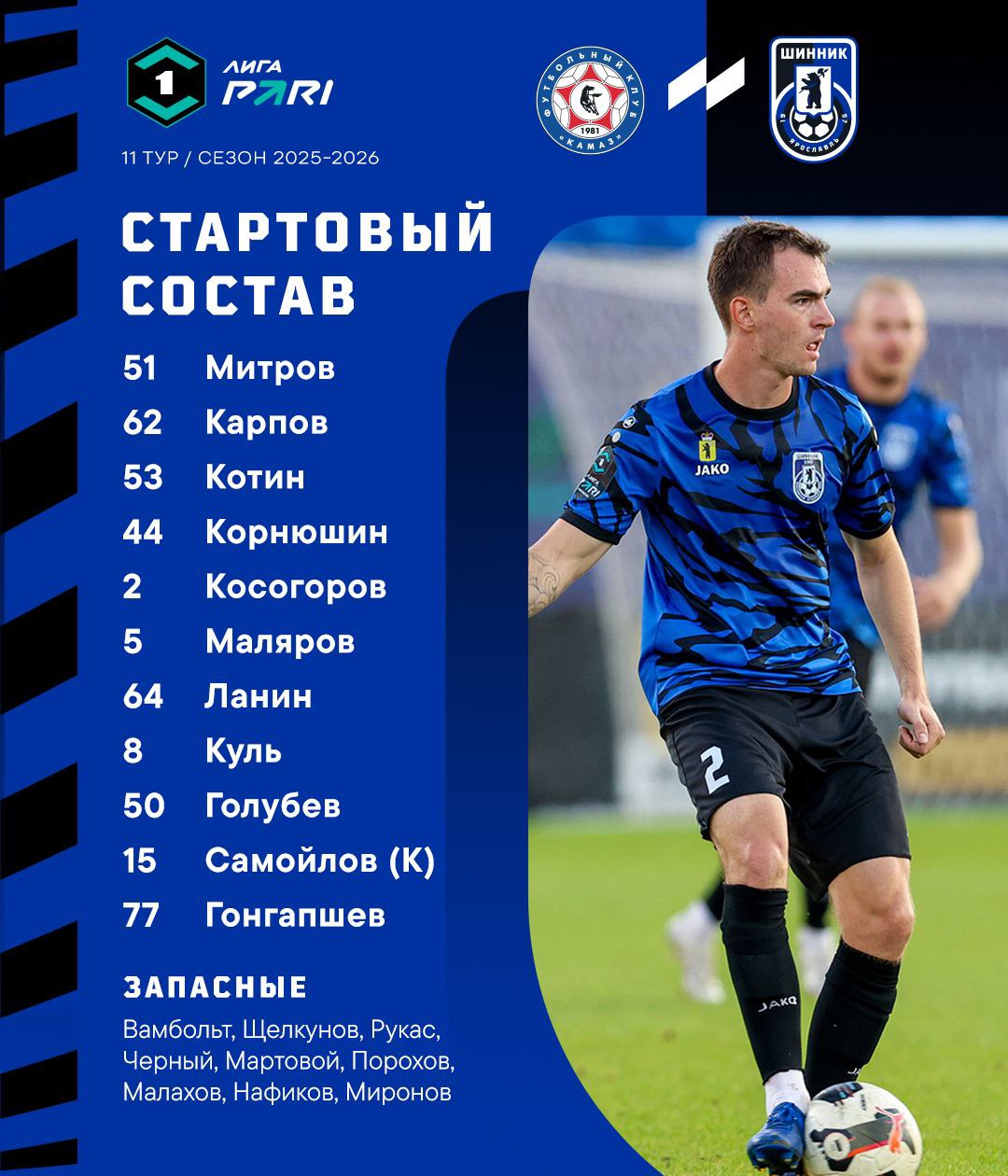 Тур 11. «КАМАЗ» - «Шинник»