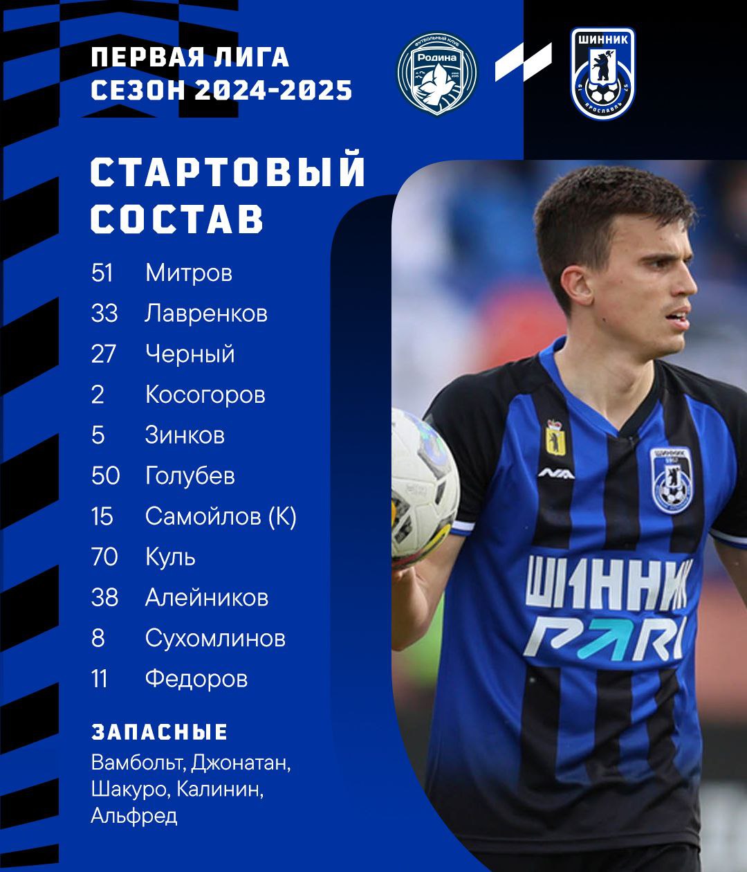 Тур 34. «Родина» - «Шинник» 6:2